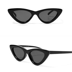 Zara | Black Cat Eye Slim Sunglasses